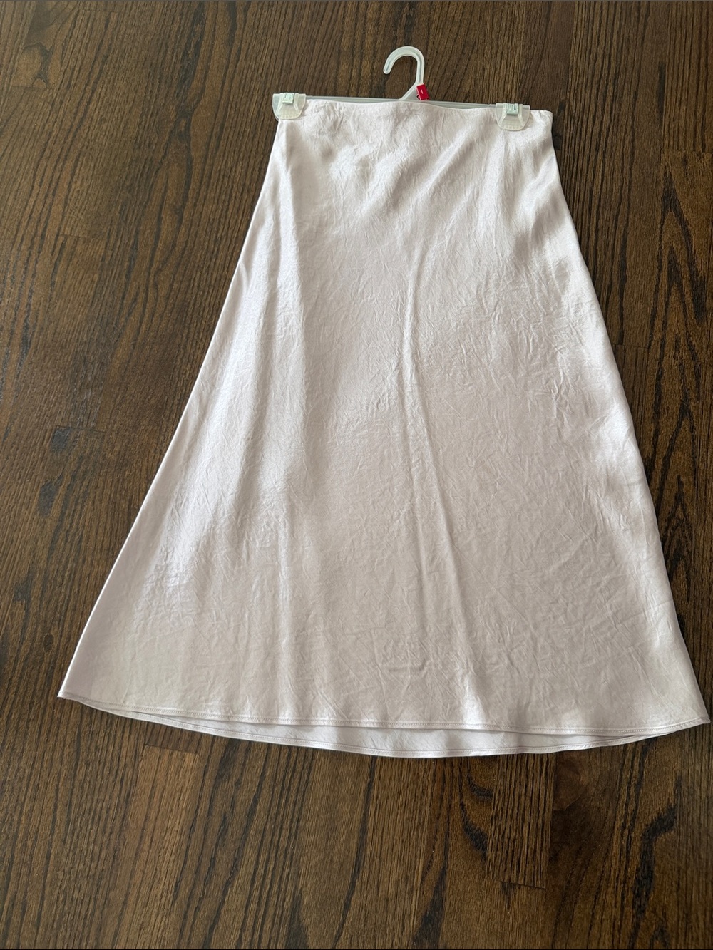 Babaton Soft Blush A-Line Midi Skirt